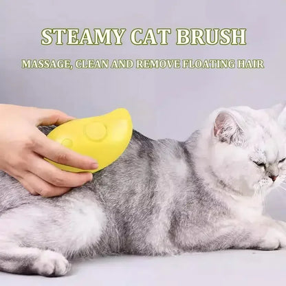 3-In-1 Electric Pet Grooming Tool: Steamy Brush, Massager, and Shedding Comb for Cats & Dogs