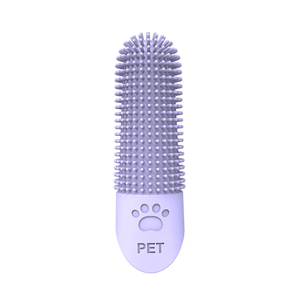 Pet Silicone Teeth Cleaning Fingertips for Cats and Dogs Cleaning and Removing Tartar and Stones Pet Toothbrushes