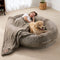 Large Human Dog Bed Bean Bag Bed for Giant Beanbag Dog Bed with , Families, Pets,72"X48"X10" (Brown)Freight Free